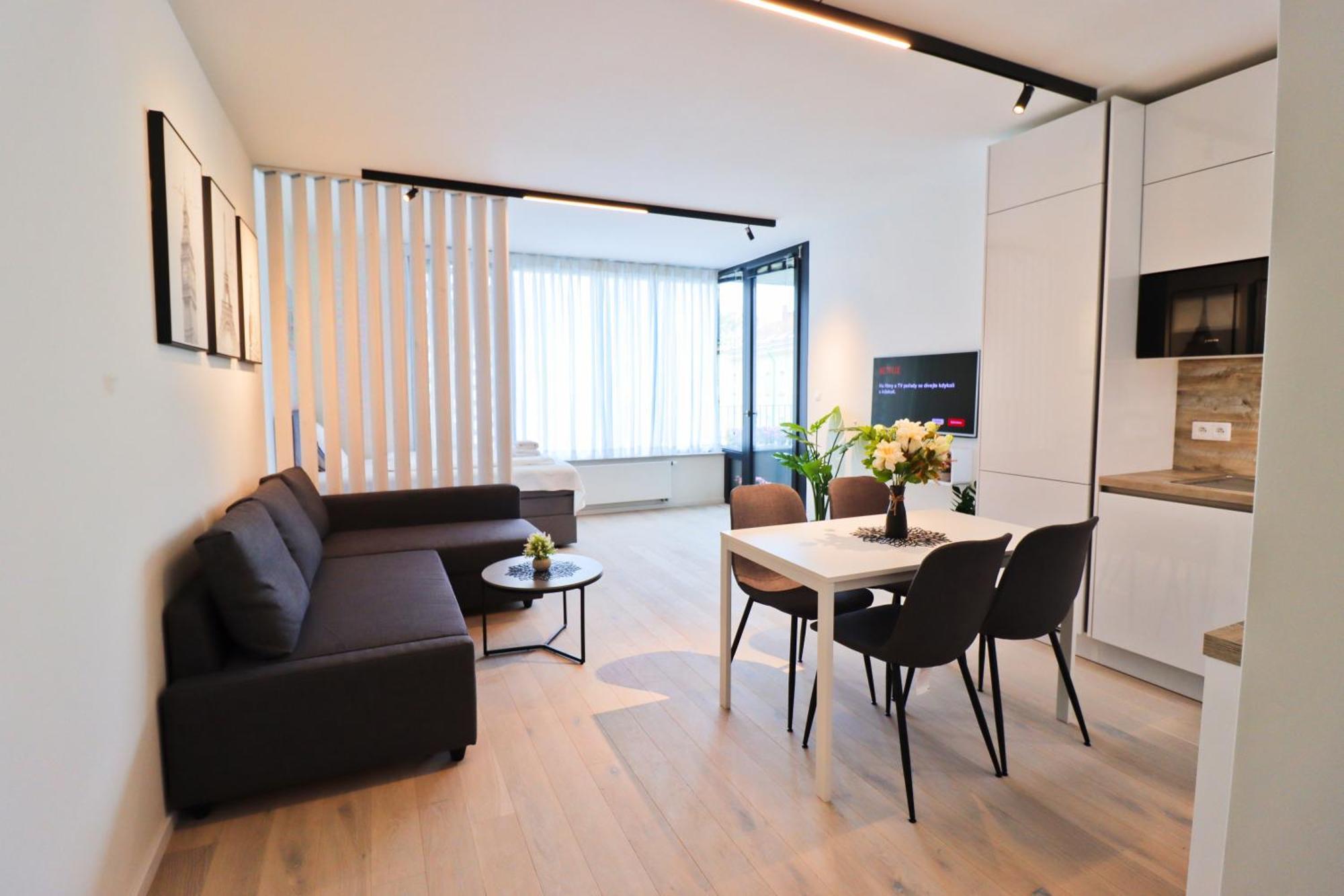 Sunny Apartment In Smichov, Prague 5 Kültér fotó